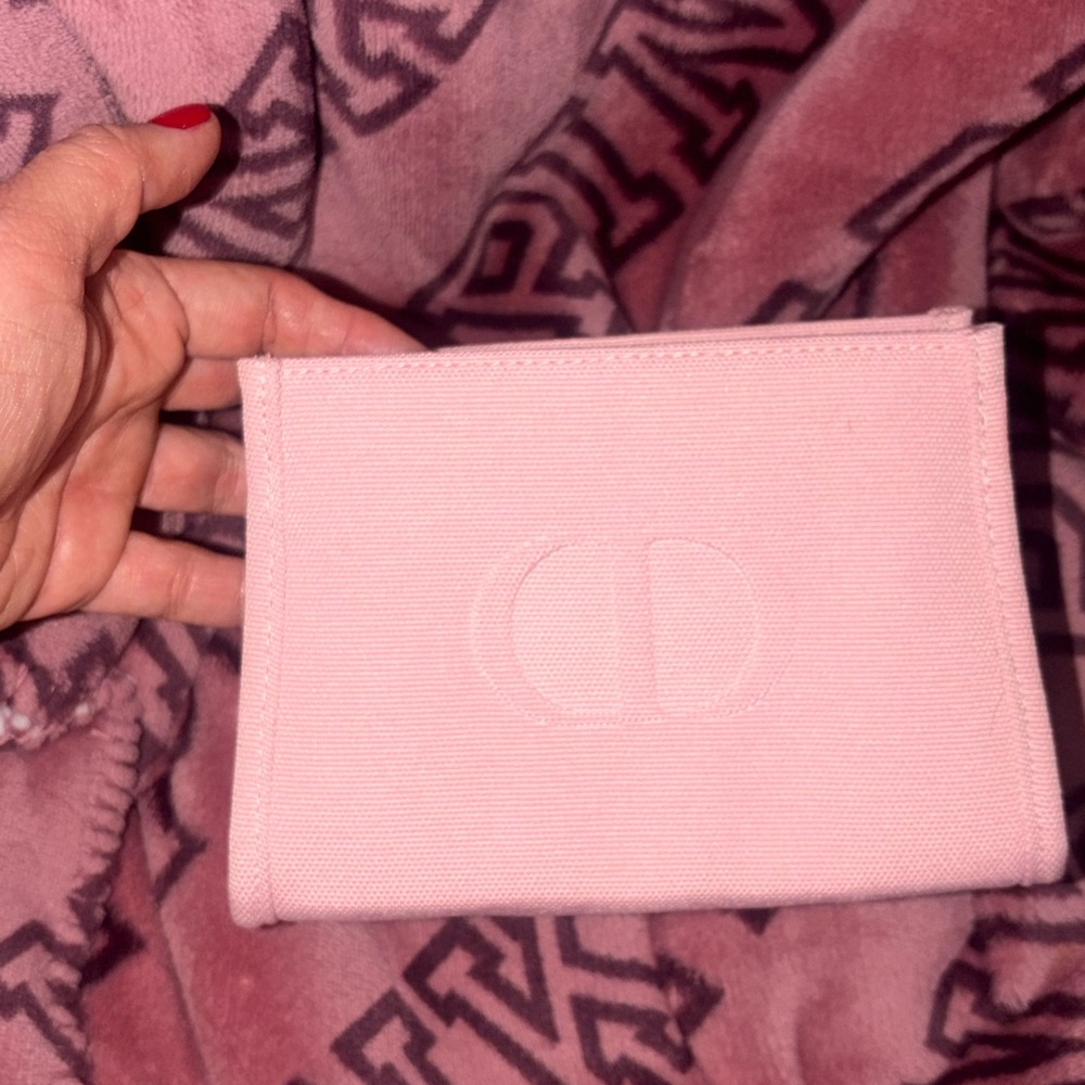 Pink CD Canvas Wallet